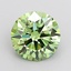 2.03 Ct. Fancy Vivid Green Round Lab Grown Diamond