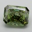 4.23 Ct. Fancy Vivid  Green Radiant Lab Grown Diamond