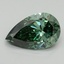 3.01 Ct. Fancy Vivid Pacific Green Pear Lab Grown Diamond