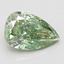 2.05 Ct. Fancy Vivid Green Pear Lab Grown Diamond