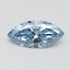 1.02 Ct. Fancy Vivid Blue Marquise Lab Grown Diamond