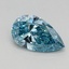 0.41 Ct. Fancy Vivid Blue Pear Lab Grown Diamond