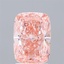 1.83 Ct. Fancy Vivid Pink Cushion Lab Grown Diamond