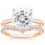 14KR Moissanite Freesia Ring with Curved Versailles Diamond Ring, smalltop view