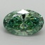2.1 Ct. Fancy Vivid Pacific Green Oval Lab Grown Diamond