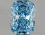 1.14 Ct. Fancy Vivid Blue Cushion Lab Grown Diamond
