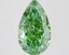 3.55 Ct. Fancy Vivid Green Pear Lab Grown Diamond