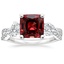 Platinum Luxe Willow Three Stone Diamond Ring (1/2 ct. tw.), smalltop view