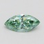 0.56 Ct. Fancy Vivid Green Marquise Lab Grown Diamond