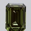 0.96 Ct. Fancy Vivid Green Emerald Lab Grown Diamond