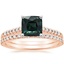 14K Rose Gold Sonora Diamond Ring with Sonora Eternity Diamond Ring (3/8 ct. tw.)