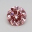 0.45 Ct. Fancy Vivid Pink Round Lab Grown Diamond