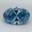 1.50 Ct. Fancy Vivid Blue Oval Lab Grown Diamond