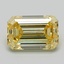 1.46 Ct. Fancy Intense  Yellow Emerald Lab Grown Diamond