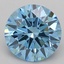 0.71 Ct. Fancy Vivid Blue Round Lab Grown Diamond