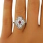 The Atlas Ring, smalltop view on a hand