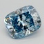 1.83 Ct. Fancy Intense  Blue Cushion Lab Grown Diamond