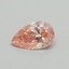0.30 Ct. Fancy Vivid Pink Pear Lab Grown Diamond