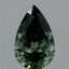 1.57 Ct. Fancy Vivid Green Pear Lab Grown Diamond