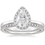 18KW Moissanite Vienna Diamond Bridal Set (1/2 ct. tw.), smalltop view