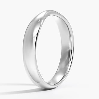 Bowtie Wedding Ring in Platinum