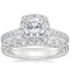 18K White Gold Sienna Halo Diamond Ring with Anthology Diamond Ring (2/3 ct. tw.)