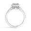 Emerald-Cut Halo Diamond Ring, smallview