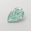 1.39 Ct. Fancy Intense  Green Pear Lab Grown Diamond