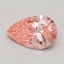 0.55 Ct. Fancy Vivid Pink Pear Lab Grown Diamond