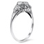 The Keira Ring, smalltop view on a hand
