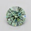 2.29 Ct. Fancy Vivid Green Round Lab Grown Diamond