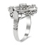 The Meliora Ring, smalltop view on a hand