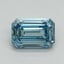 1.10 Ct. Fancy Vivid Blue Emerald Lab Grown Diamond