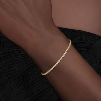 6.5 in. Petite Bezel Diamond Tennis Bracelet (1 ct. tw.)