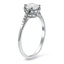 The Anayna Ring, smalltop view on a hand