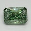 3.02 Ct. Fancy Vivid Pacific Green Radiant Lab Grown Diamond