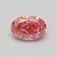 0.66 Ct. Fancy Vivid Pink Oval Lab Grown Diamond
