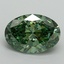 2.01 Ct. Fancy Vivid Pacific Green Oval Lab Grown Diamond