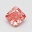 0.79 Ct. Fancy Vivid Pink Cushion Lab Grown Diamond