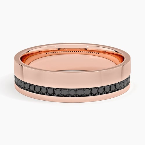 Apollo Green Tourmaline 4.5mm Wedding Ring in 18K White Gold