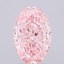 2.21 Ct. Fancy Vivid Pink Oval Lab Grown Diamond