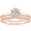 14K Rose Gold Esme Ring with Sonora Diamond Ring (1/8 ct. tw.)