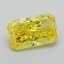 0.71 Ct. Fancy Vivid Yellow Radiant Lab Grown Diamond