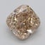 1.69 Ct. Light  Brown Cushion Lab Grown Diamond