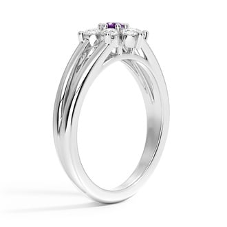 Custom Floral Tressa Split Shank Ring