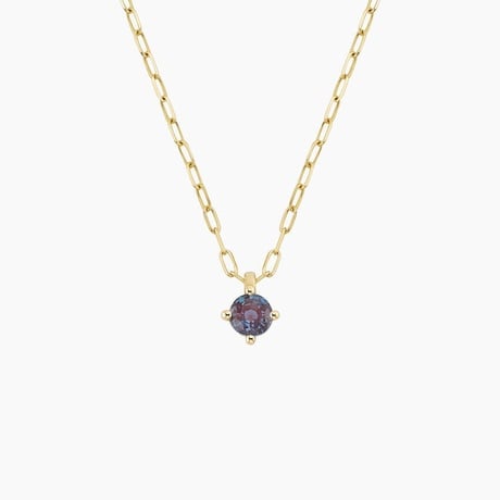 Lab Alexandrite Paperclip Chain
