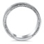 Antique Hammered Metal Wedding Band, smallside view