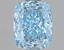 1.03 Ct. Fancy Vivid Blue Cushion Lab Grown Diamond