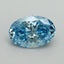 0.70 Ct. Fancy Vivid Blue Oval Lab Grown Diamond