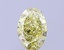 1.22 Ct. Fancy Yellow Oval Lab Grown Diamond